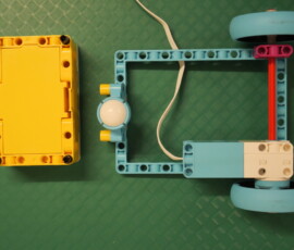 Underneath view before mounting hub.