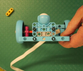 Front of frame before adding yellow beams.